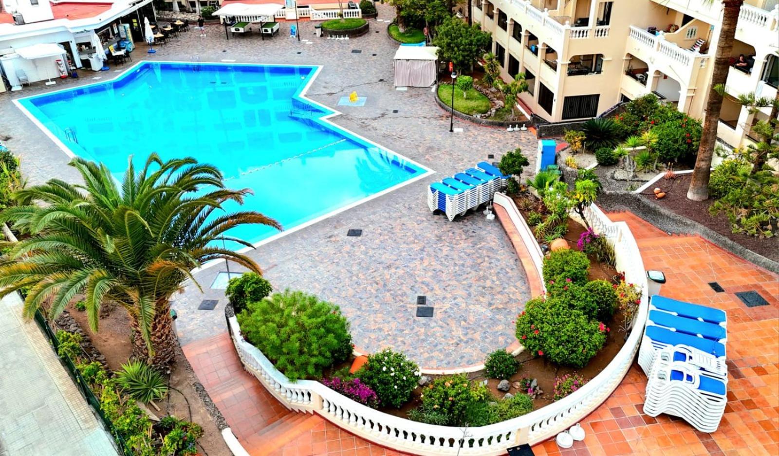 Spacious 3-Bedroom Duplex Apartment With Heated Pool & Ocean View In Castle Harbour, Arona 로스크리스티아노스 외부 사진